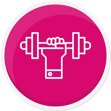 Fitness simgesinin vektör illüstrasyonu