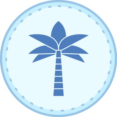 Bir çiçek simgesinin vektör illüstrasyonu