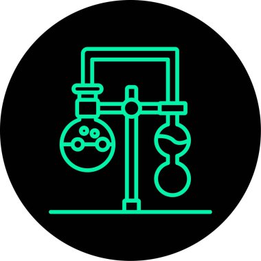 Bir test tüpünün vektör illüstrasyonu