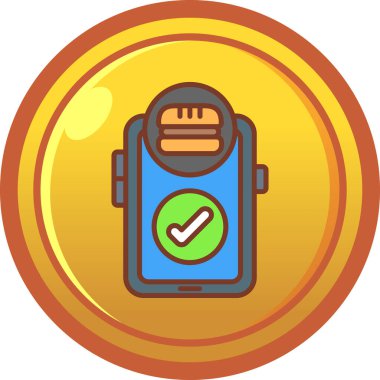 Para çantası simgesini, karikatür tarzı