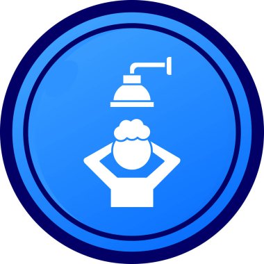 duş ikonu vektör illüstrasyonu