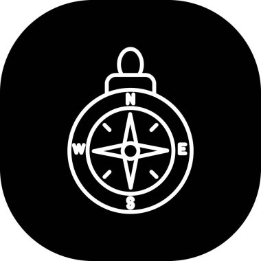 pusula simgesi modadan izole edilmiş arkaplan