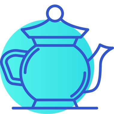 Çay. Web simgesi basit illüstrasyon