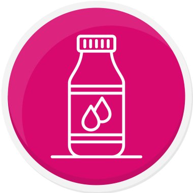 Yağ şişesi bir damla ile daireler çiziyor.