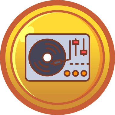 CD mi? Web simgesi basit illüstrasyon