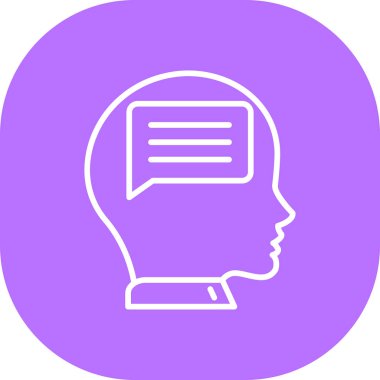 Konuşma balonu. Web simgesi vektör illüstrasyonu