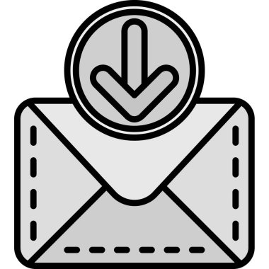 zarf e- posta simgesi vektör illüstrasyonu