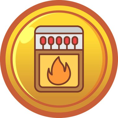 gaz yakıcı simgesi, basit vektör illüstrasyonu