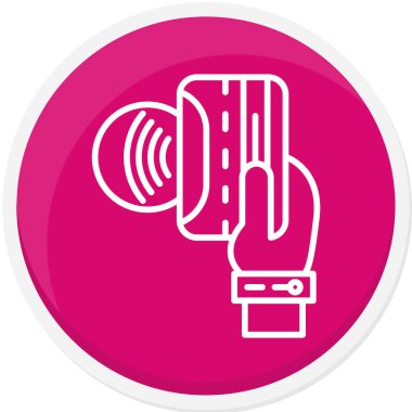 Modern oto tamir simgesinin vektör illüstrasyonu