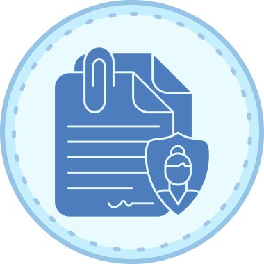 Belge. Web simgesi basit illüstrasyon