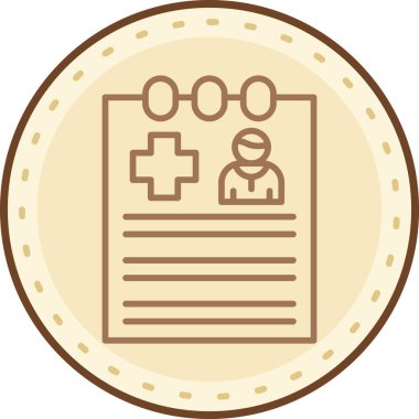 Modern b 'nin vektör illüstrasyonu tıbbi kart simgesinden yoksun