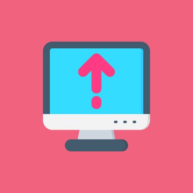 ok imleci bilgisayar ekranı. vektör illüstrasyonu.