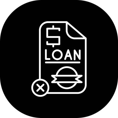 Kredi glifleri düz simge