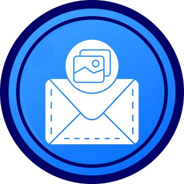 E- posta simgesinin vektör illüstrasyonu