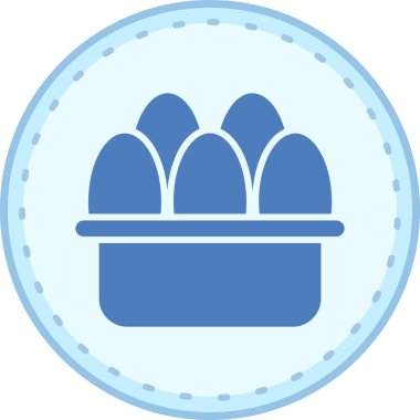 Paskalya. Web simgesi basit illüstrasyon