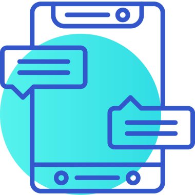 Mobil simgenin vektör illüstrasyonu