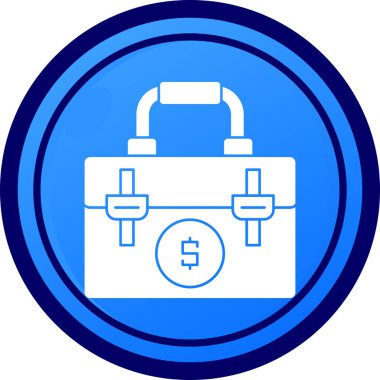 çanta para çantası simgesi pürüzsüz bir şekilde