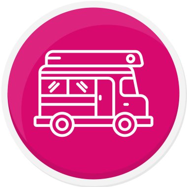 Van web simgesi, vektör çizim