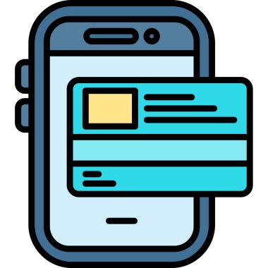 Akıllı telefon simgesi. Web için akıllı telefon vektör simgelerinin özet çizimi