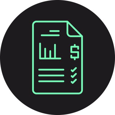 belge dosya simgesi vektör çizgisi