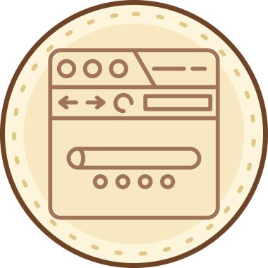 Para için. Web simgesi basit illüstrasyon