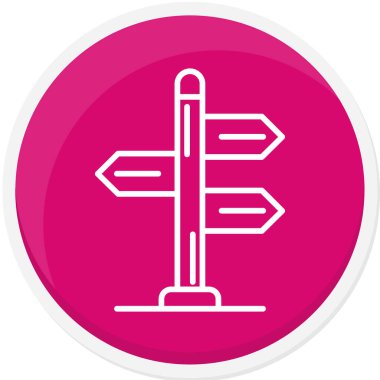 Pusula. Web simgesi basit illüstrasyon