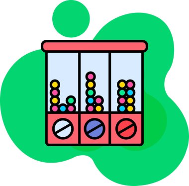 Şekerci ikonu, vektör illüstrasyonu