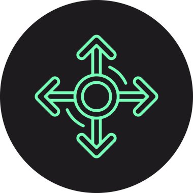 Projeniz için vektör yönü ok simgesi