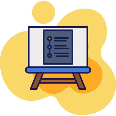 Web tasarım renk vektörü simgesi