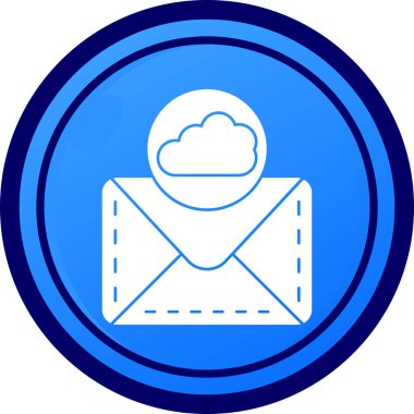 E- posta simgesinin vektör illüstrasyonu