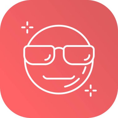 beyaz arkaplanda izole edilmiş yüz ifade simgesi ile çizgi yüz ifadesi. Yüzü rengarenk. vektör.