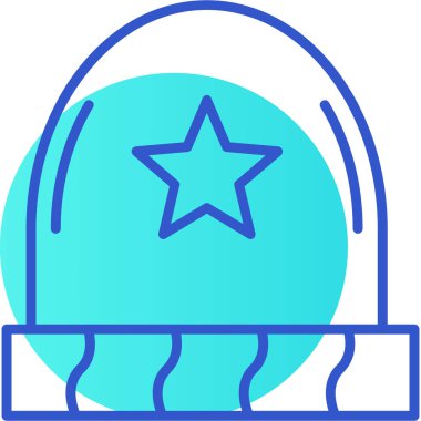 Yıldız simgesinin vektör illüstrasyonu