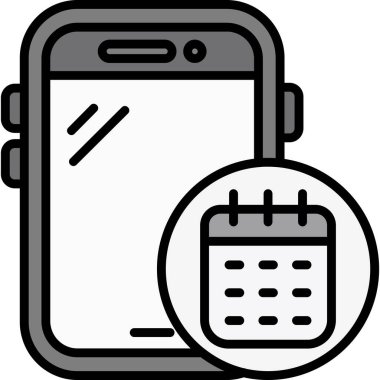 takvim cep telefonu simgesi