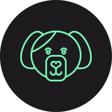 Köpek simgesinin vektör illüstrasyonu