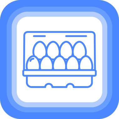 Yumurta simgesi, modern vektör illüstrasyonu