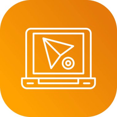 Modern bir simgenin vektör illüstrasyonu