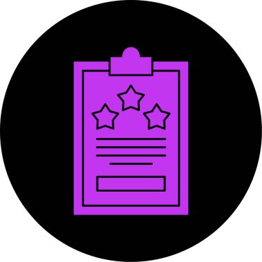 Bir yıldız simgesinin vektör illüstrasyonu