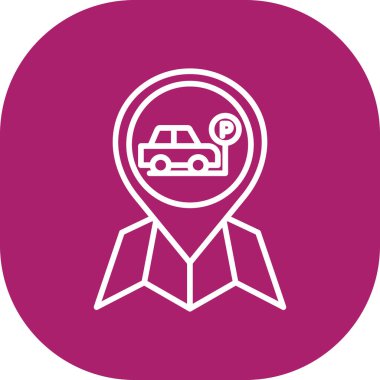 araba simgesi vektör illüstrasyonu