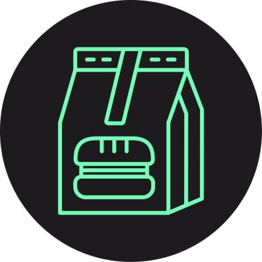 Gıda simgesinin vektör illüstrasyonu