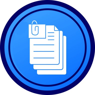 belge simgesi, basit vektör illüstrasyon tasarımı