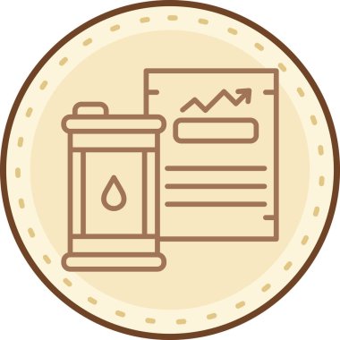 Petrol varil simge vektör çizim