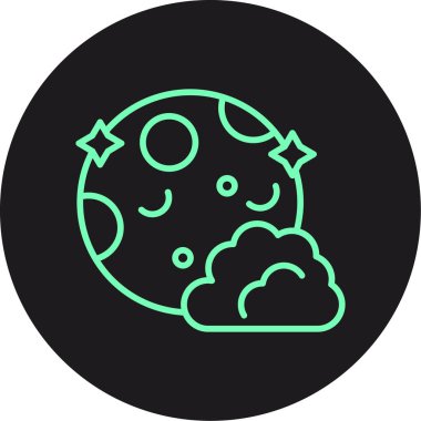 Bulut. Web simgesi basit illüstrasyon