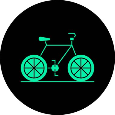 bisiklet simgesi, vektör illüstrasyonu basit tasarım