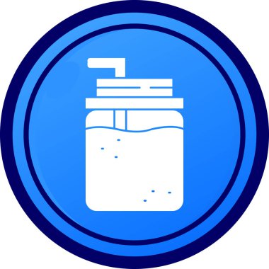 Su. Web simgesi basit illüstrasyon