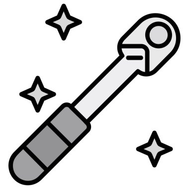 Çizgi film simgesinin vektör çizimi