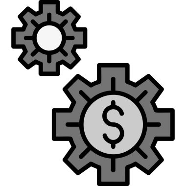 Vitesli ve dolar simgeli dişliler