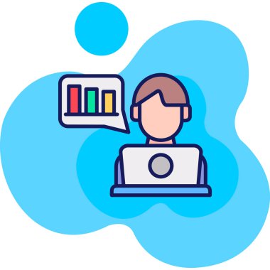 çevrimiçi sohbet simgesi çizimi