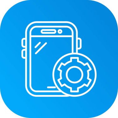 cep telefonu simgesi soyut bir grupta izole edildi