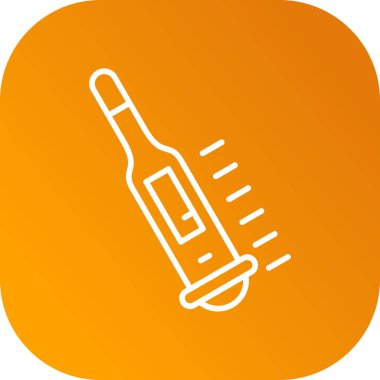 Şırınga simgesinin vektör illüstrasyonu