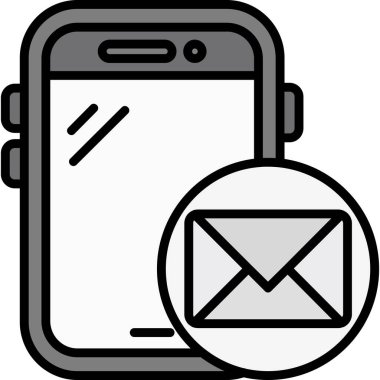 ileti simgesi, vektör illüstrasyonu